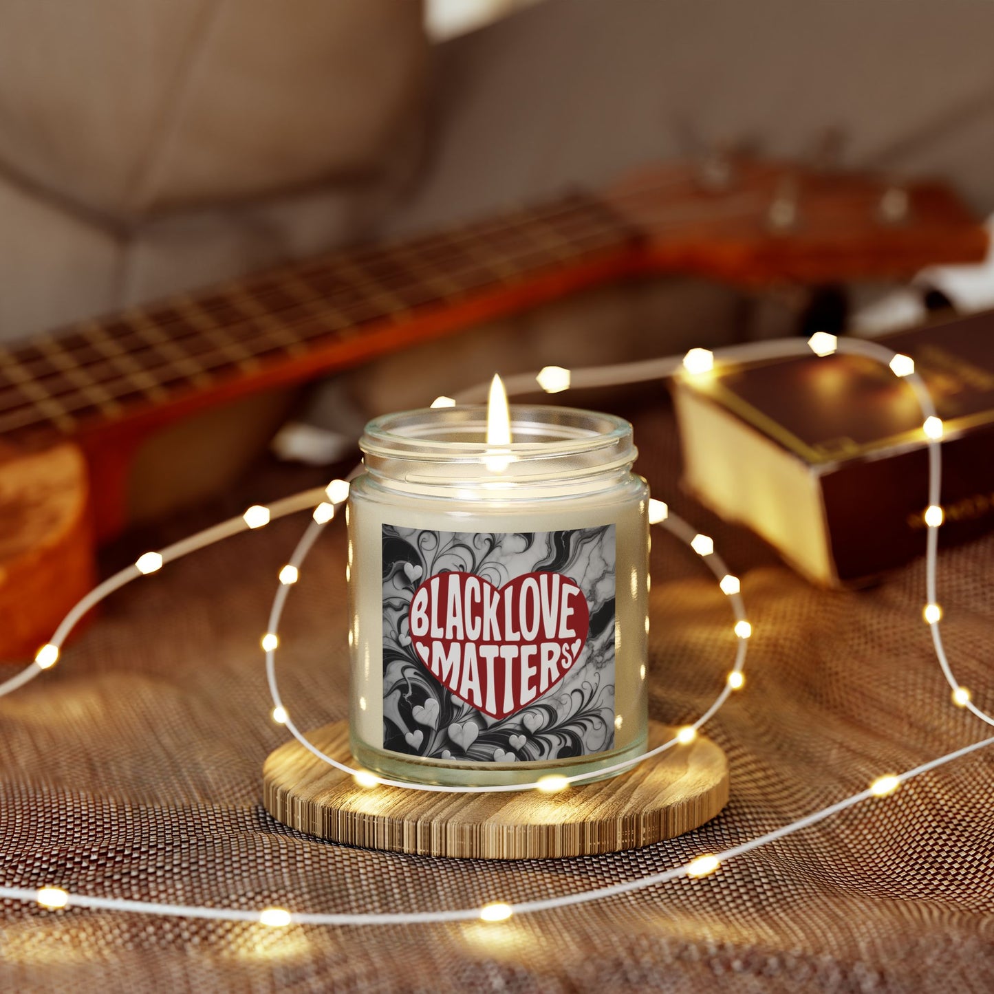 OG Black Love Matters Scented Candles, Coconut Apricot Wax (4oz, 9oz)